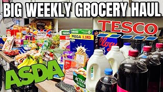 BIG WEEKLY ASDA amp TESCO GROCERY HAUL  Family of 14 [upl. by Francoise]