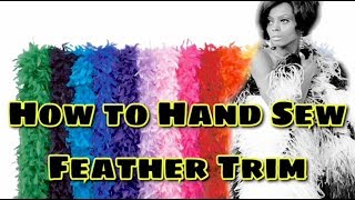 HOW TO SEW A FEATHER BOA Easy [upl. by Chubb100]