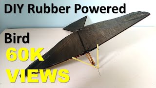 How To Make Ornithopter  Rubber Band Powered Bird Ornithopter [upl. by Erait]