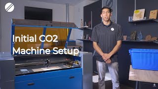 Initial Set Up for Your CO2 Laser Engraver  Training Video  OMTech Laser [upl. by Anileba379]