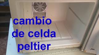 Como reparar frigobar cambiar celda peltierHow to repair minibar change peltier c [upl. by Arinaj]