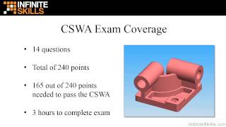 Certified SolidWorks Associate CSWA Tutorial  Exam Coverage [upl. by Frodin59]