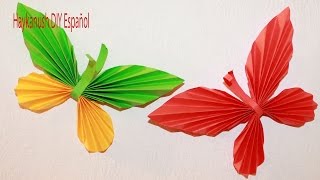 Como Hacer Mariposa de Papel Paso a Paso [upl. by Eizzik]