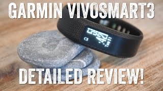 GARMIN VIVOSMART 3 Review Handson details [upl. by Aixela505]