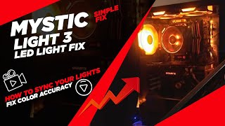 MYSTIC LIGHTS 30  HOW TO FIX INACCURATE COLOR  FT HA01 FAN HUB AND GAMERSTORM CONVERTER [upl. by Ahsaeit980]