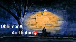 Obhiman  Aurthohin  Lyrics [upl. by Kilroy]