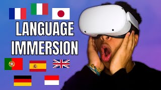 I Tried Learning Spanish in Virtual Reality ImmerseMe Language Learning App Review [upl. by Asle718]