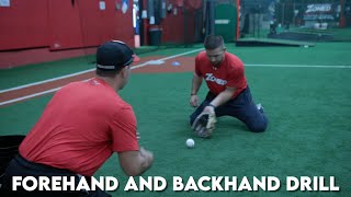 Forehand and Backhand Infield Drill [upl. by Eybba]