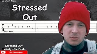 Twenty One Pilots  Stressed Out Guitar Tutorial [upl. by Asilana185]