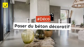 Poser du béton décoratif [upl. by Adon124]