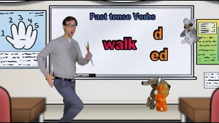 Past tense Verbs  D or ED  Grammar  home school lesson [upl. by Eibrik]