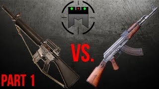 AR vs AK comparison with champion shooter Jerry Miculek Part 1 [upl. by Ahola]