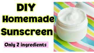 How To Make Sunscreen At Home  DIY Homemade Sunscreen Without Zinc Oxide [upl. by Truk45]