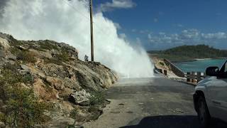 GLASS WINDOW BRIDGE ELEUTHERA BAHAMAS  MAN SWEPT OFF ROCKS [upl. by Nylhtiak]