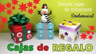 Cajas de regalo originales Manualidades fáciles de Navidad [upl. by Pouncey]