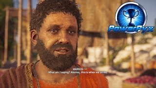 Assassins Creed Odyssey  Markoss Questline Walkthrough Everybody Benefits Trophy  Achievement [upl. by Nylirej]