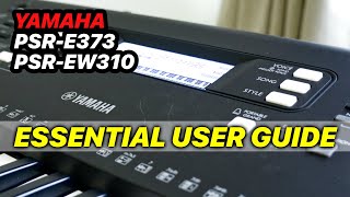 How to Set Voices Rhythms for Yamaha PSRE373EW310EZ300 [upl. by Ayotan]