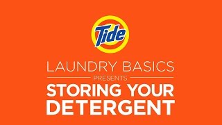 Tide  Laundry Tips How to Store your Detergent [upl. by Gnaht]