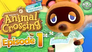 Animal Crossing New Horizons Gameplay Walkthrough Part 1  Island Getaway [upl. by Breena]