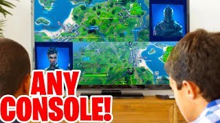 How to Split Screen in Fortnite XBOX PS4 amp NINTENDO SWITCH [upl. by Xantha220]