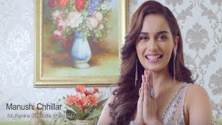 Manushi Chhillars Official AV Shoot for Miss World 2017 [upl. by Ahtiekahs]