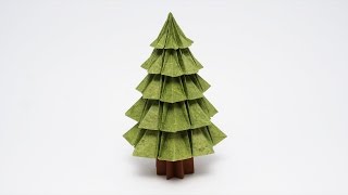 ORIGAMI CHRISTMAS TREE v2 Jo Nakashima [upl. by Lacombe450]