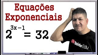 EQUAÇÕES EXPONENCIAIS 1  Prof Robson Liers  Mathematicamente [upl. by Ohploda]