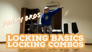 LOCKING DANCE  VIDEO TUTORIAL 23 Locking Basics  8 Locking Combos FOR BEGINNERS [upl. by Atonsah839]