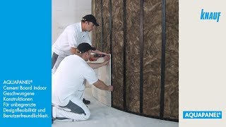 AQUAPANEL® Cement Board Indoor Geschwungene Konstruktionen [upl. by Lotz]