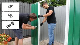 Metal Apex Shed Installation Guide [upl. by Tewell]