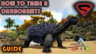 ARK HOW TO TAME A CARBONEMYS 2019  EVERYTHING YOU NEED TO KNOW ABOUT TAMING A CARBONEMYS [upl. by Eycal94]