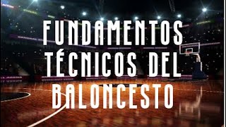 Fundamentos técnicos del baloncesto [upl. by Ayoj]