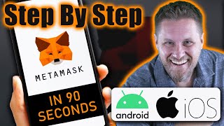 Add Tokens To MetaMask Mobile App In 90 seconds  IOS amp Android [upl. by Aicilaana]