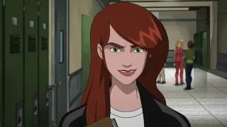 Ultimate Spider man Season 1  Mary Janes amp Peter Moments [upl. by Ahsinom]