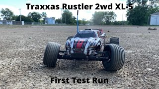 TRAXXAS  RUSTLER 2WD XL5 FIRST TEST RUN [upl. by Staten]