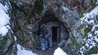 Trapped in a Blizzard Mysterious Cave Shelter Saves My Life [upl. by Carnes]