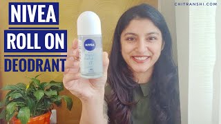 Nivea Roll On Deodorant Review  Long Lasting Deodorant  CHITRANSHI [upl. by Ena205]