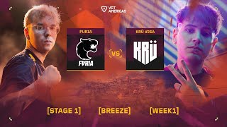 FURIA vs KRÜ Visa  VCT Americas Stage 1  W1D3  Map 3 [upl. by Cryan953]