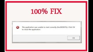 How to fix 0xc00007b error windows 7 100 fixed [upl. by Bibah792]