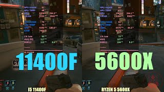 Intel i5 11400f vs AMD Ryzen 5 5600x [upl. by Rafaela777]