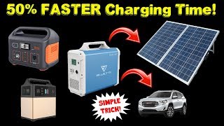 How To Charge Your Portable Power Station FASTER Simple Trick [upl. by Eslehc12]