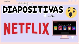 COMO HACER DIAPOSITIVAS TEMATICA  ESTILO NETFLIX  POWER POINT CREATIVOTÉMPLATE GRATIS [upl. by Longan324]