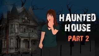 Haunted House Halloween Animated Horror Story  Part 2 English [upl. by Corabelle16]