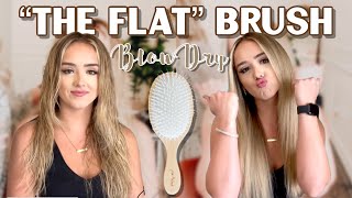 How to Flat Brush BlowDry  Ensemble Hair  Jess Hallock [upl. by Lorry]