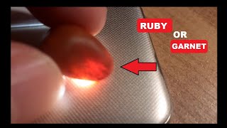 How to tell this is Ruby or Garnet  Ruby Stone  Raw Ruby Stone [upl. by Iba]