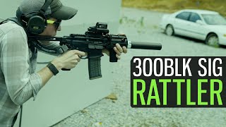 First Shots with Sig Rattler 300BLK [upl. by Atikat]