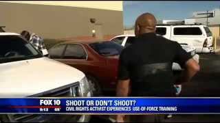 Activist critical of police undergoes use of force scenarios  FOX 10 News [upl. by Kinsler]