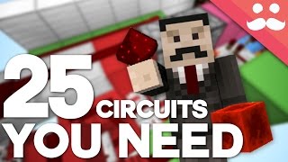 25 Minecraft Redstone Circuits YOU SHOULD KNOW [upl. by Rasaec]