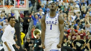 Zion Williamson NCAA tournament highlights [upl. by Thorlie]