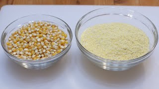 How to Make Cornmeal  Easy Homemade Cornmeal Recipe [upl. by Asirahc105]